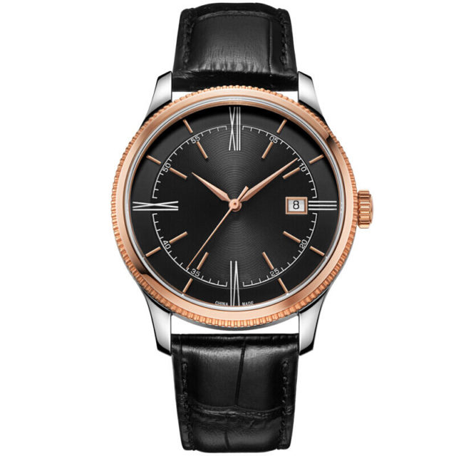 cuero negro rosegold