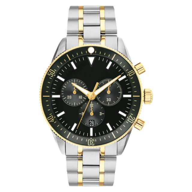 two tone diver watch