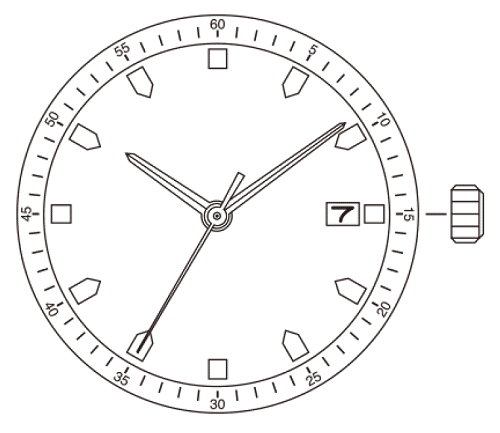 dial face design of miyota 9015