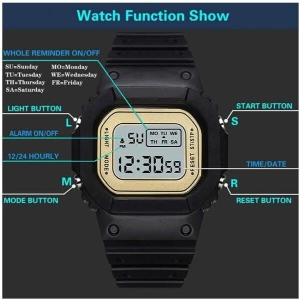 WD51201 Digital Watch - Imagen 3